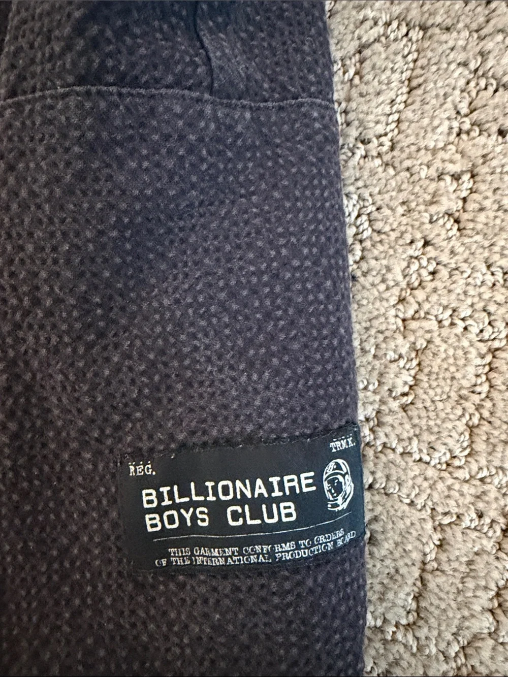 Billionaire Boys Club Black Cargo Fleece Pants